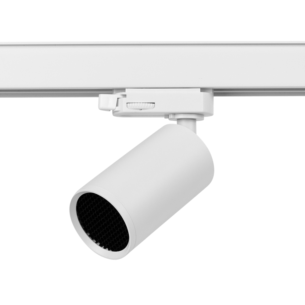 MINI FOCO DE CARRIL TRIFÁSICO GU10 ROMA BLANCO