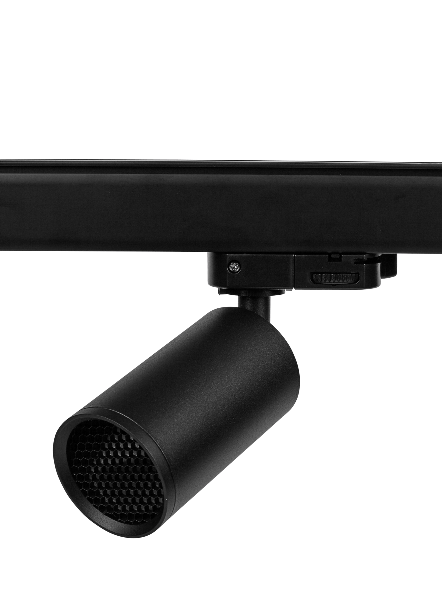 MINI FOCO DE CARRIL TRIFÁSICO GU10 ROMA NEGRO