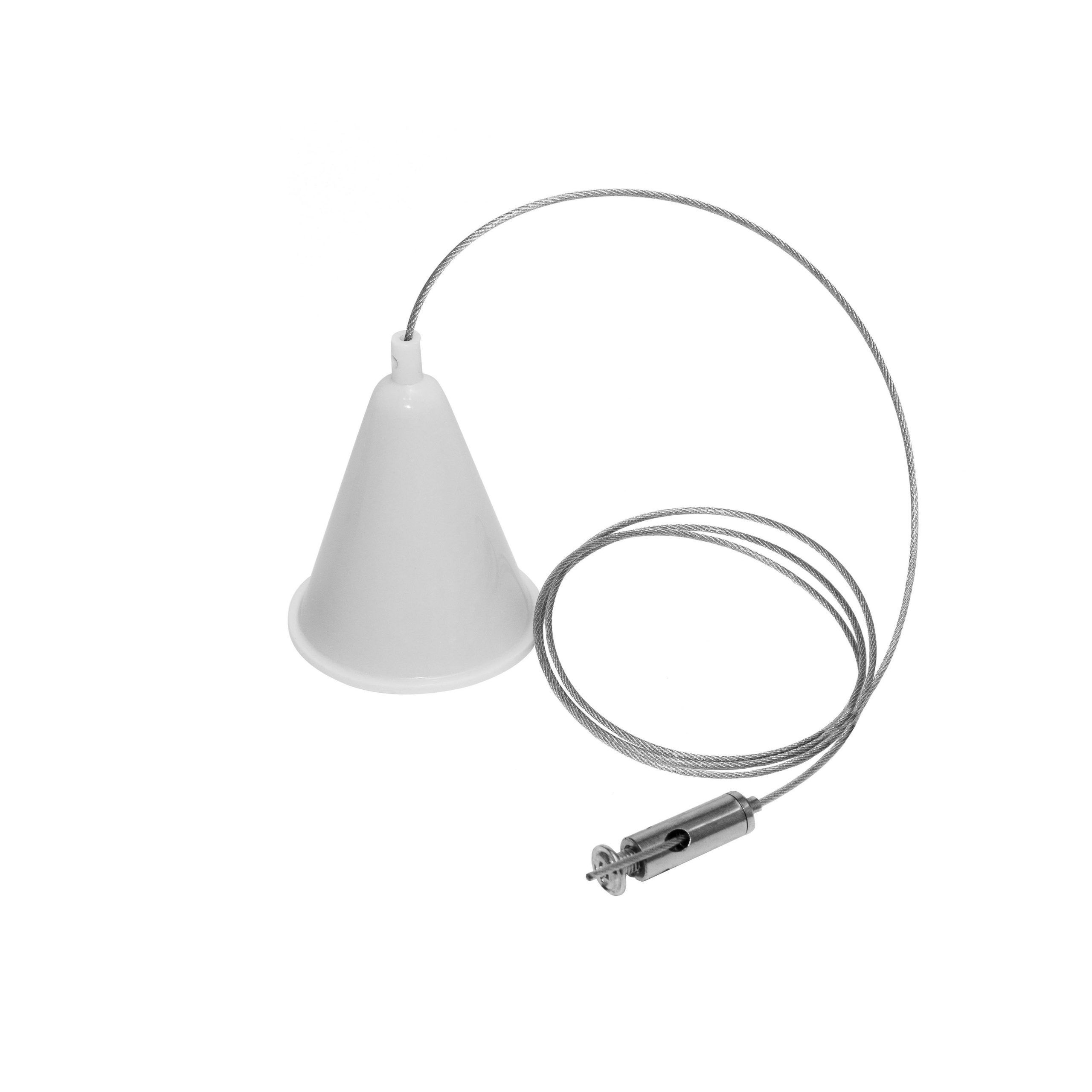 SUSPENSION CARRIL TRIFASICO BLANCA