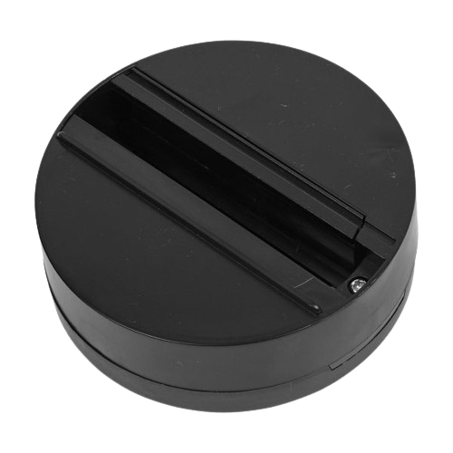   BASE SUPERFICIE PROYECTOR DE CARRIL ADAPT. TRIFÁSICO NEGRA