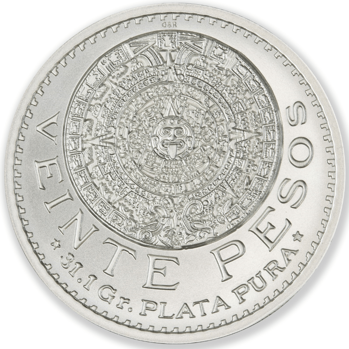  20 Pesos Tributo – Plata 1 Onza (.999)