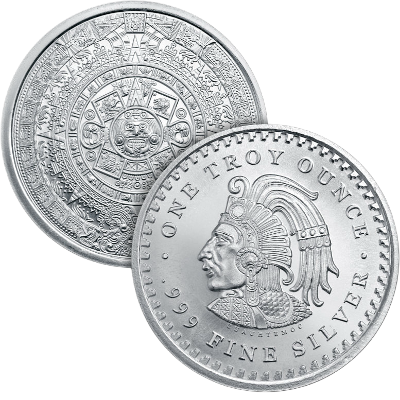 1 oz Silver Round | Aztec Calendar (BU)