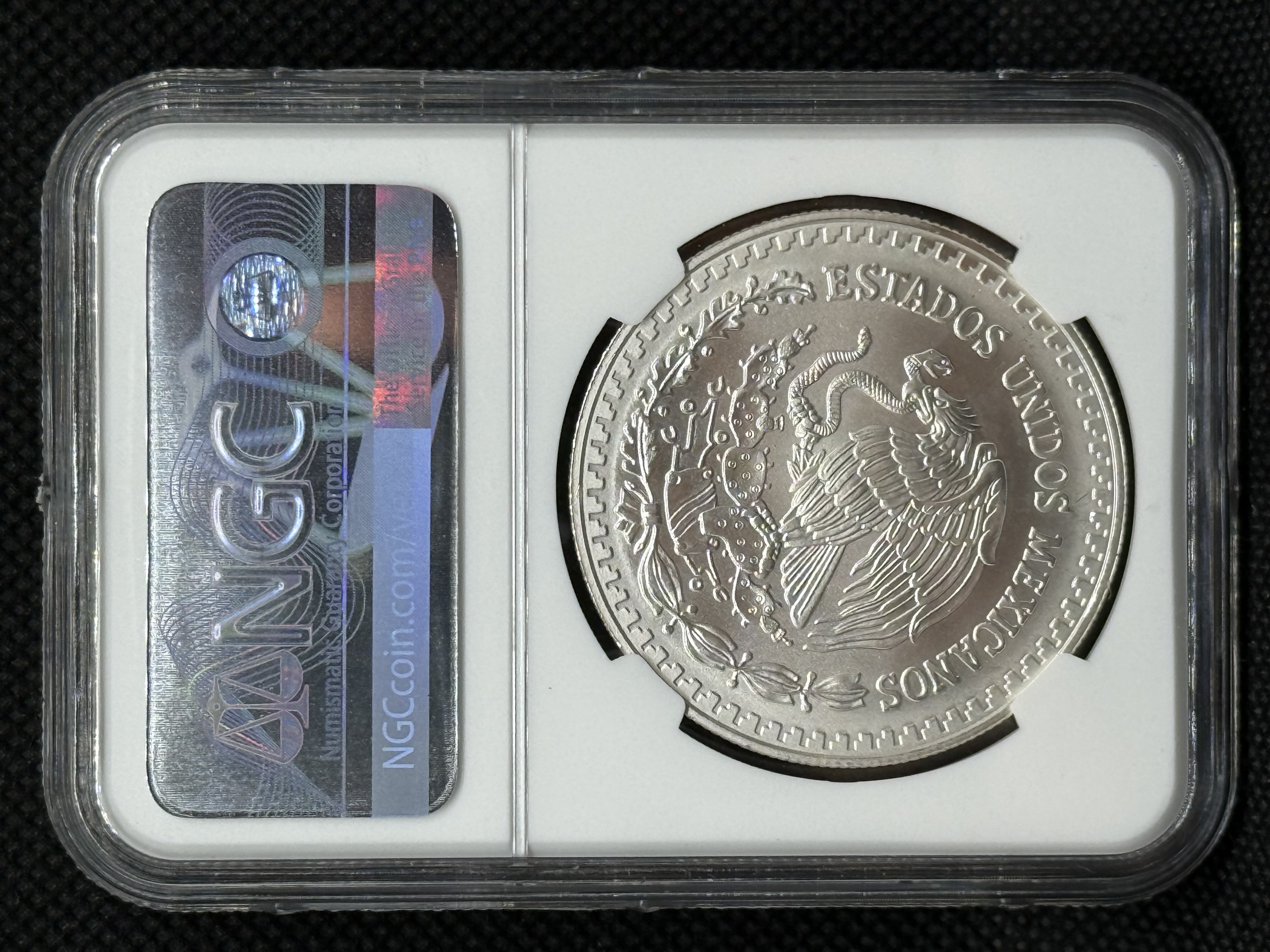     1998 Mexico 1 oz Silver Libertad MS-68 NGC