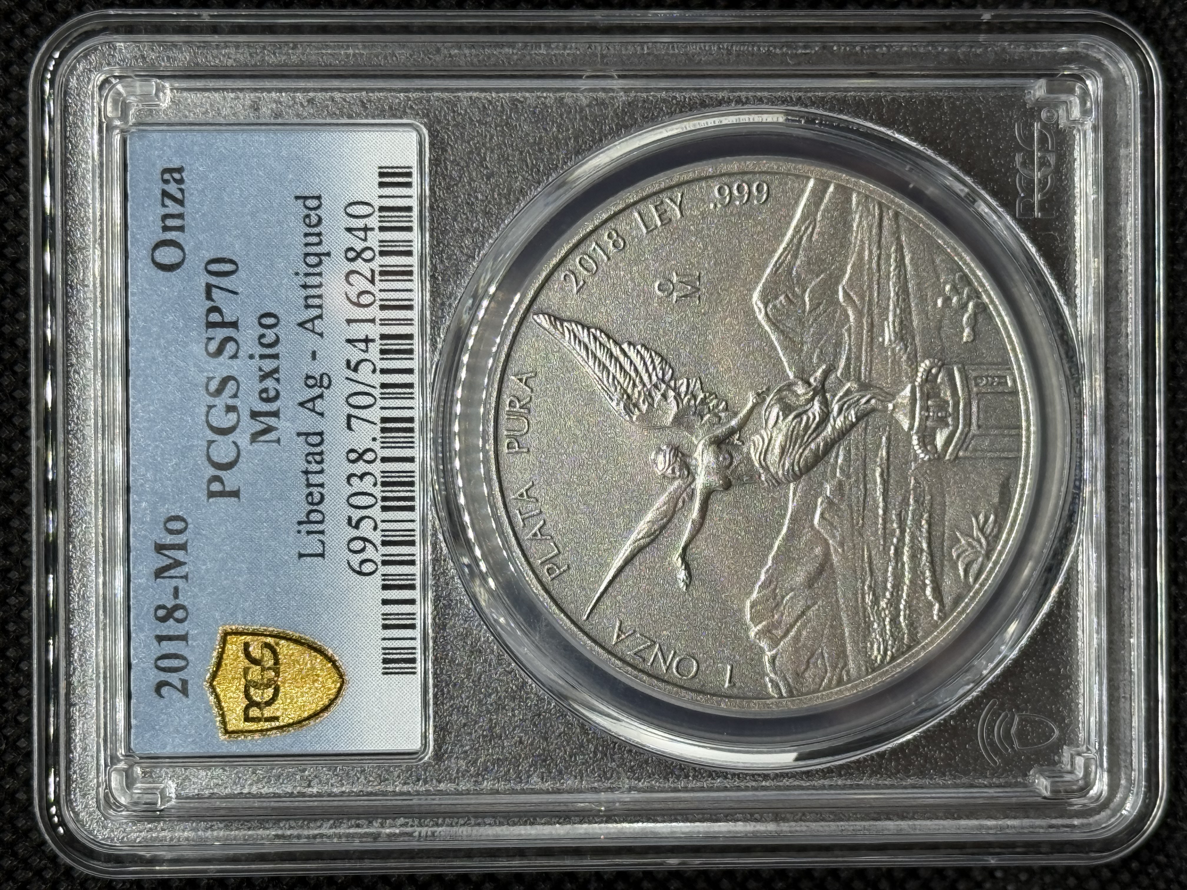 2018 Oz Libertad Antique Finish  SP70 PCGS