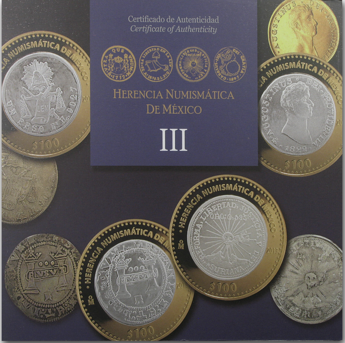 Set Plata 2013 “Herencia Numismática  Mexico” – Serie III – 6 Monedas Limitadas