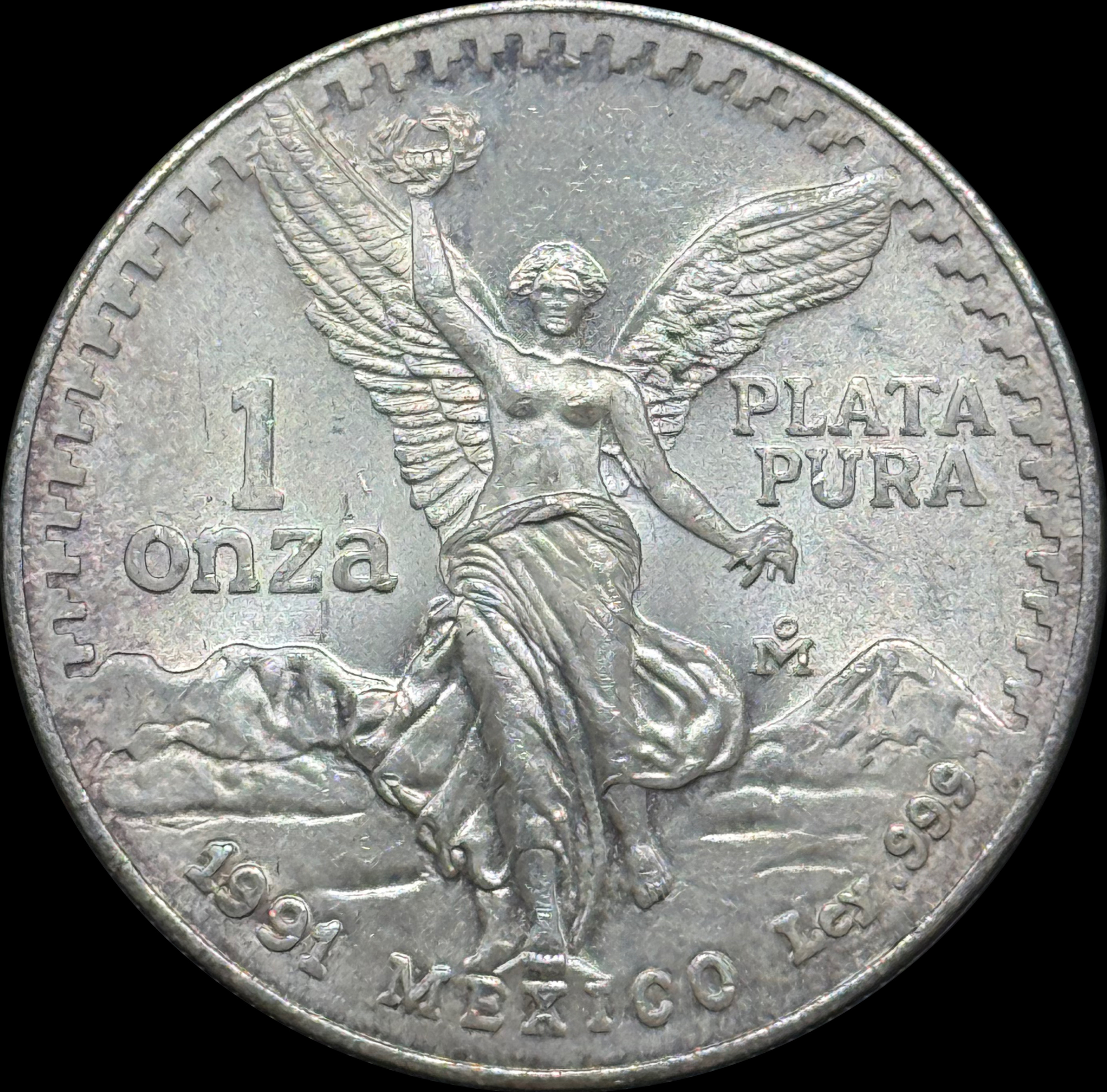     1991 Mexico 1 oz Silver Libertad Type I 