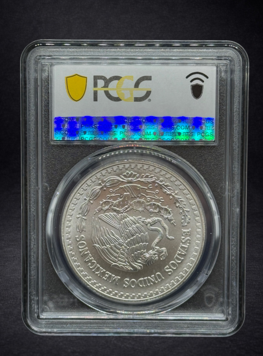 1998MO MEXICO 1 OZ SILVER LIBERTAD PCGS MS 68 Die Ship