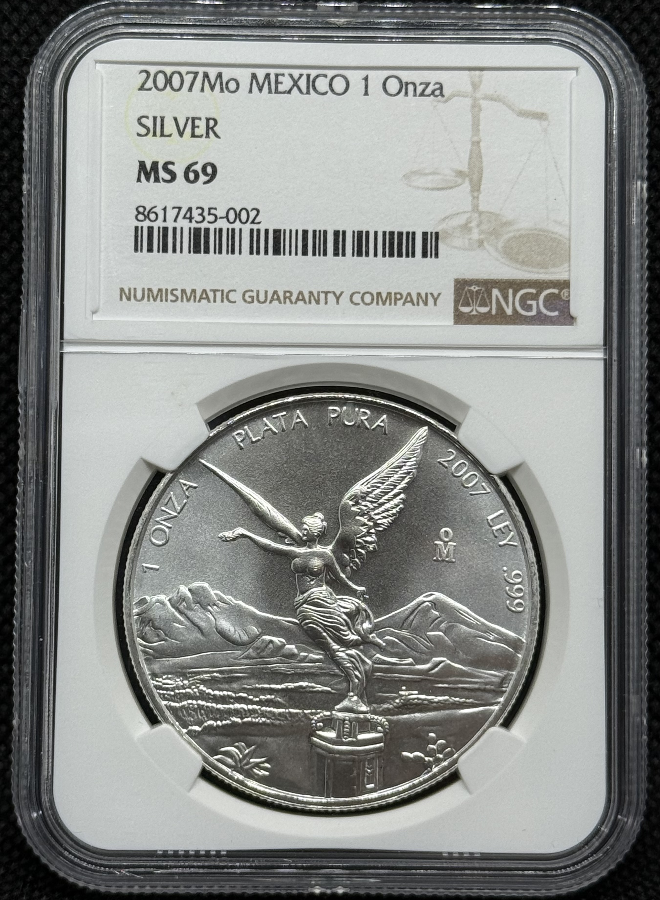 2007 Oz Libertad MS-69 NGC TOP POP