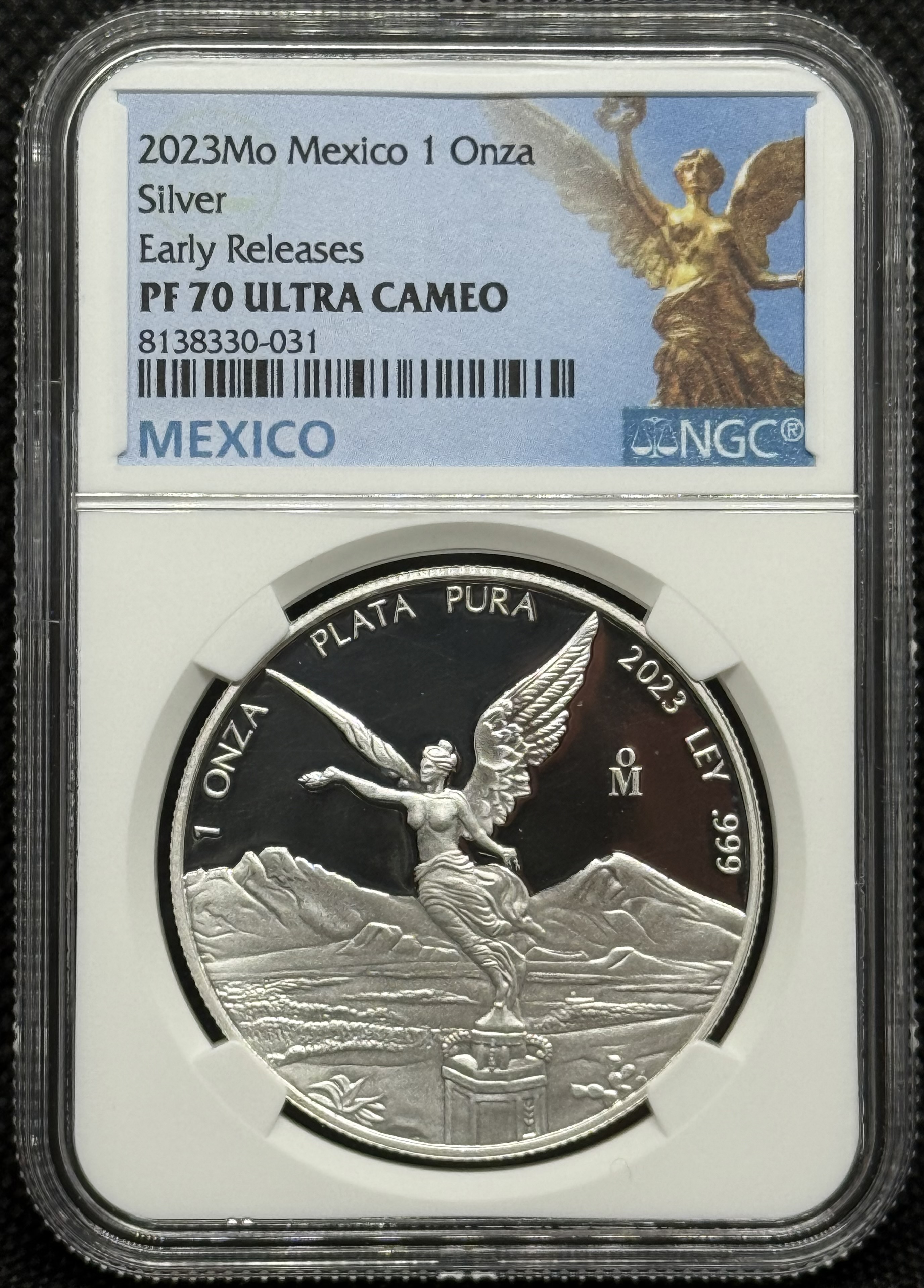 2023 Onza Libertad Proof Plata 1 oz – NGC PF70 Ultra Cameo ER 
