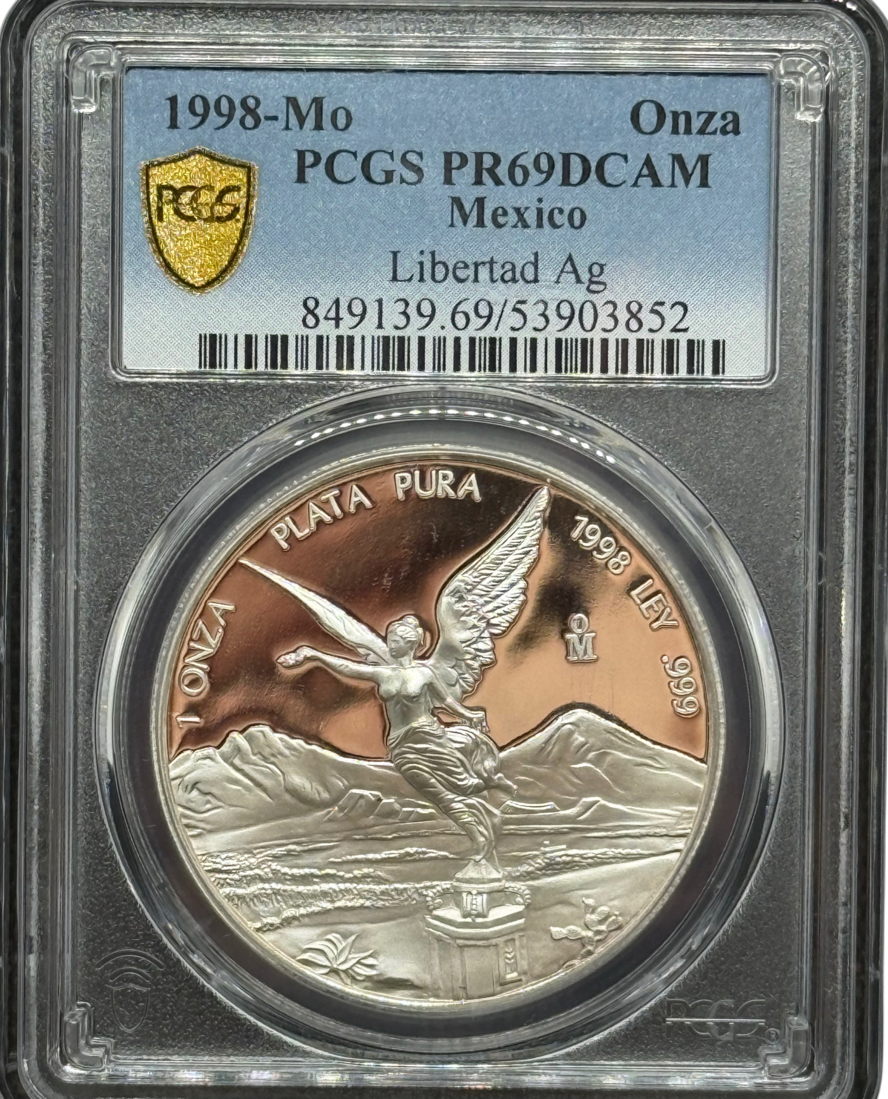 1998 Silver Libertad Proof · PF69 PCGS | Extremely Limited Mintage