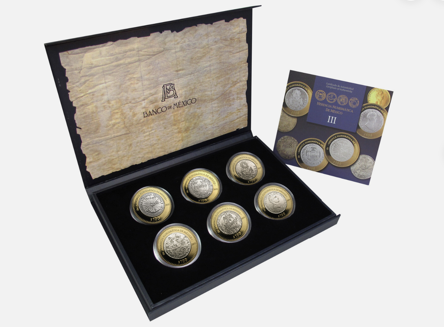 Set Plata 2013 “Herencia Numismática  Mexico” – Serie III – 6 Monedas Limitadas