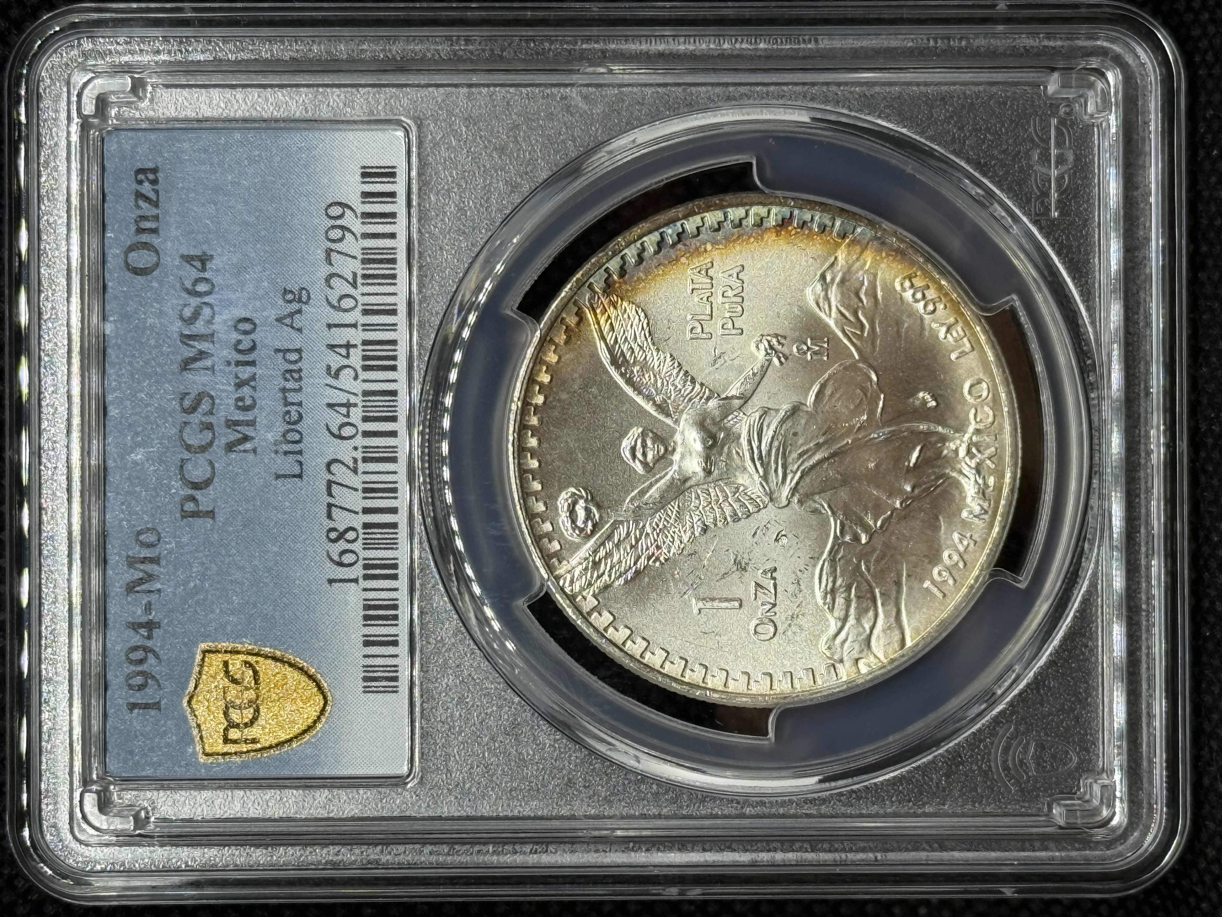 1994 Oz Libertad MS-64 PCGS Toned