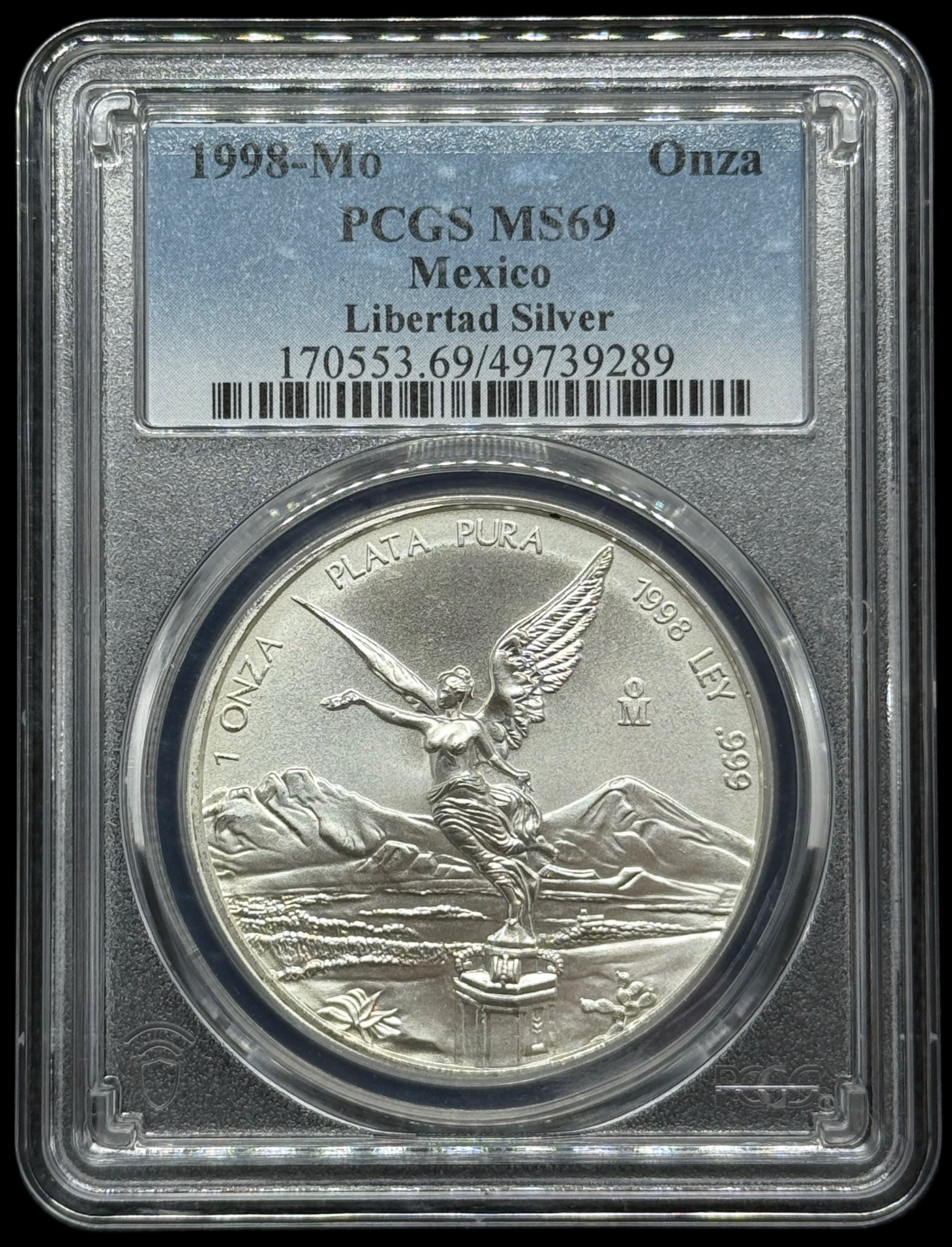 1998 Oz Libertad MS-69 PCGS