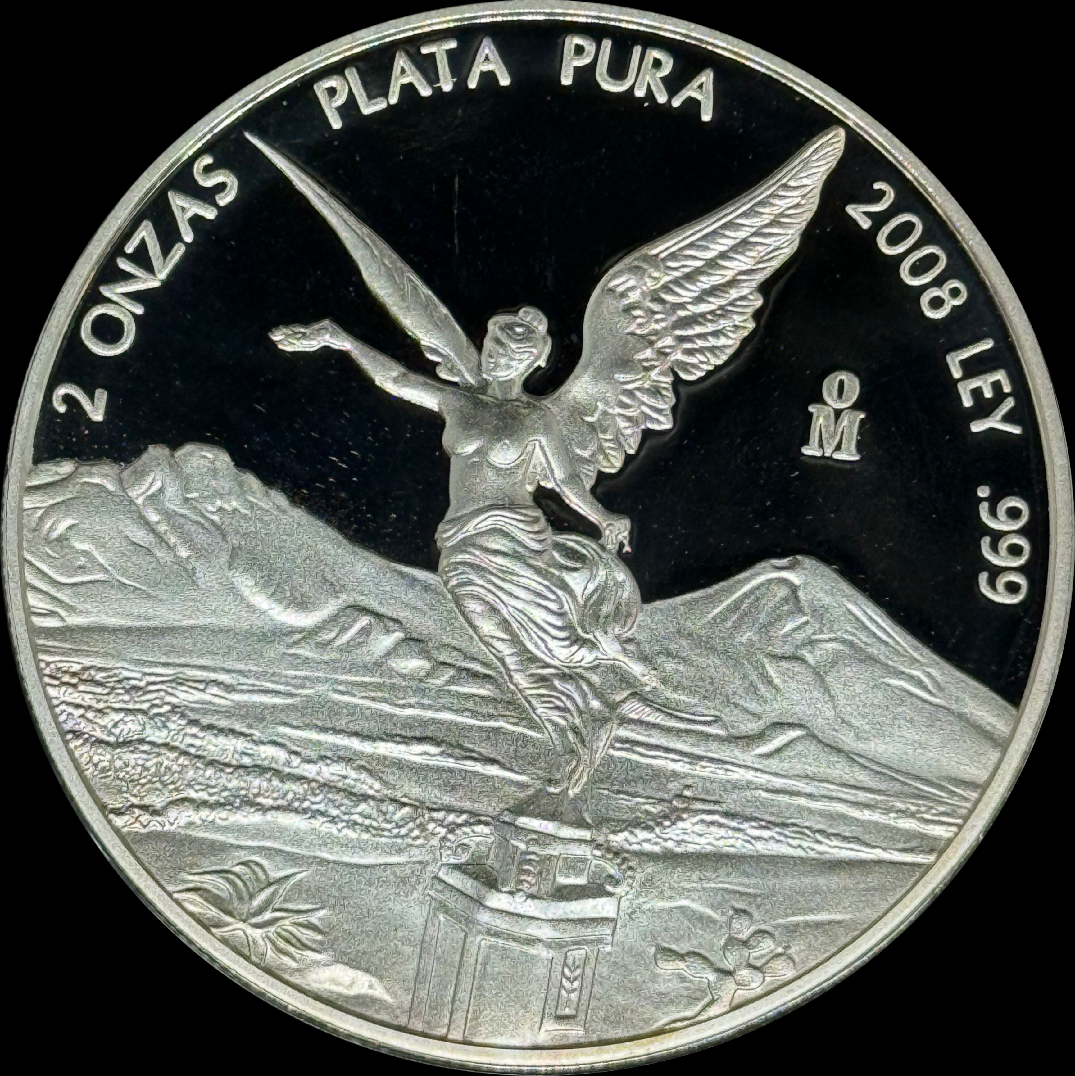 2008 Mexican 2 oz Silver Libertad Proof Coin – Low Mintage .999 Fine Silver
