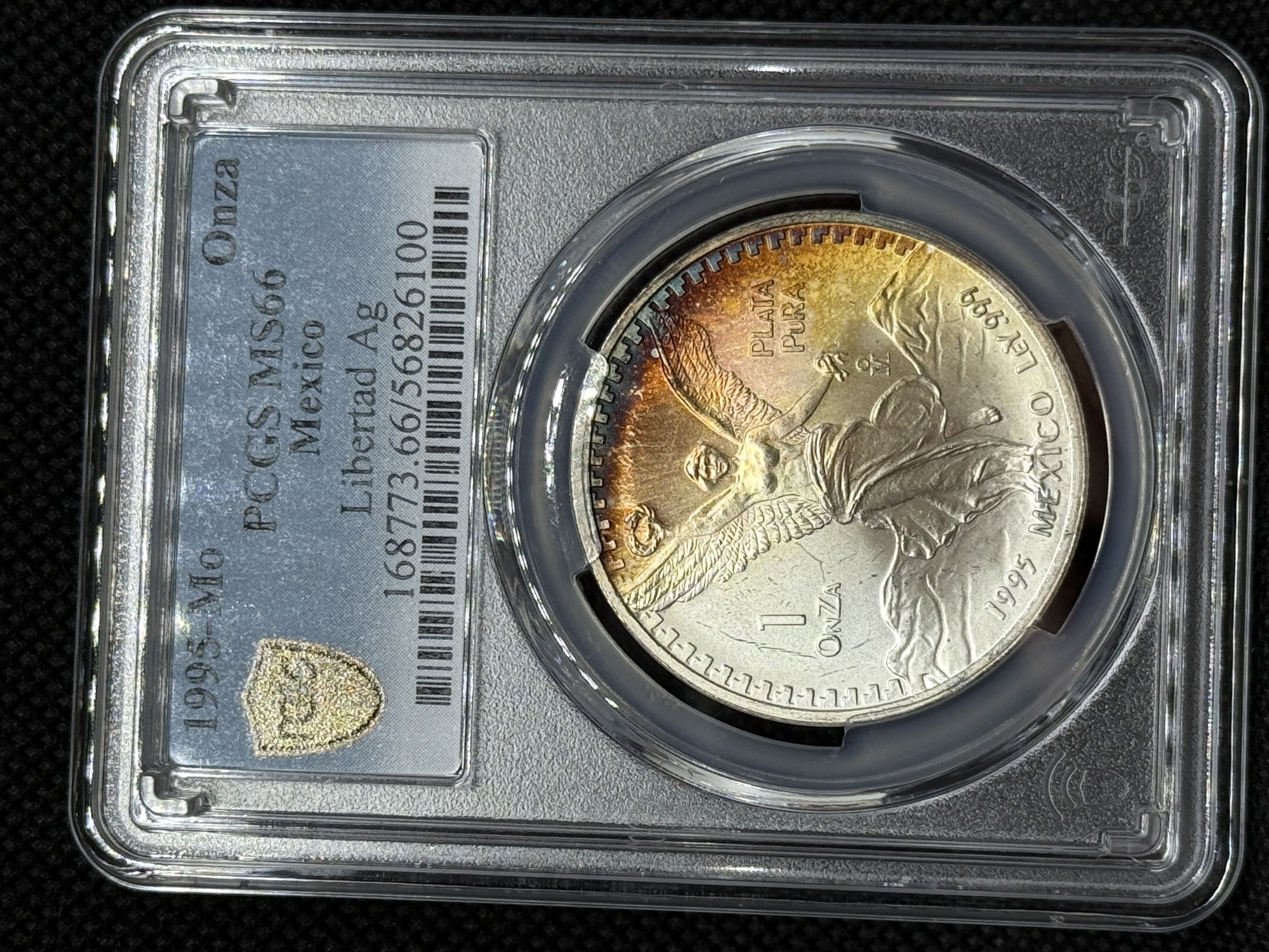 1995  Oz Libertad Mexico MS-67 PCGS Toned