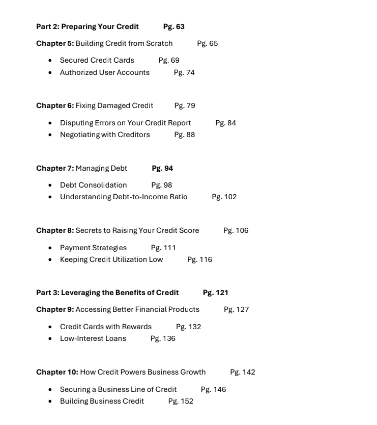 The Credit Blueprint