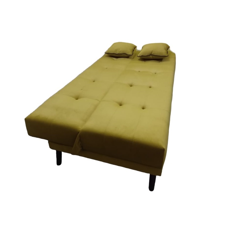 Sofá Cama Individual Modelo Japandi Terciopelo
