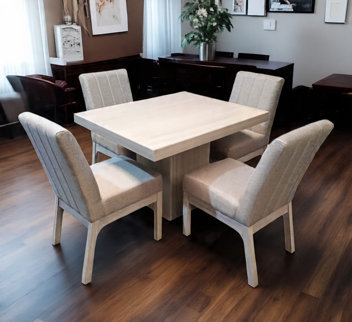 Comedor de 4 sillas Gris