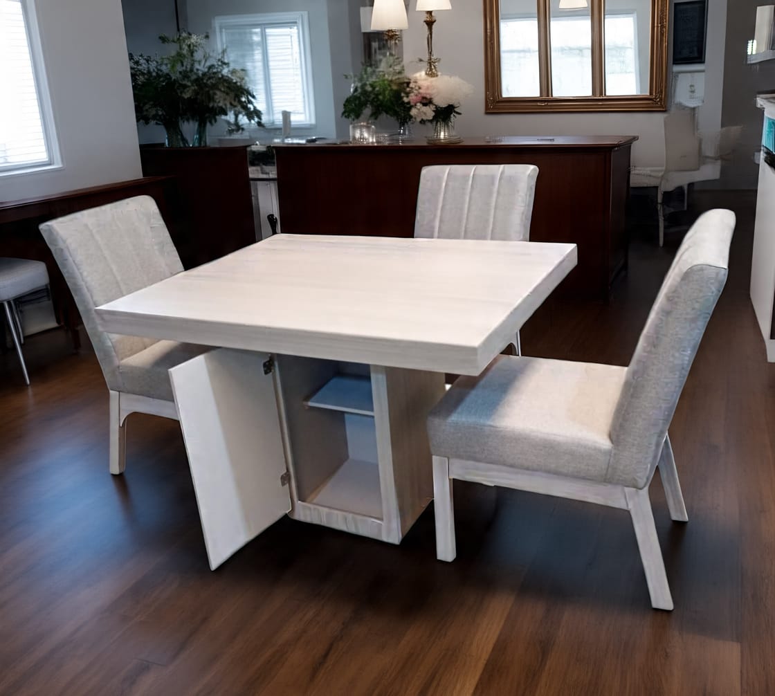 Comedor de 4 sillas Gris