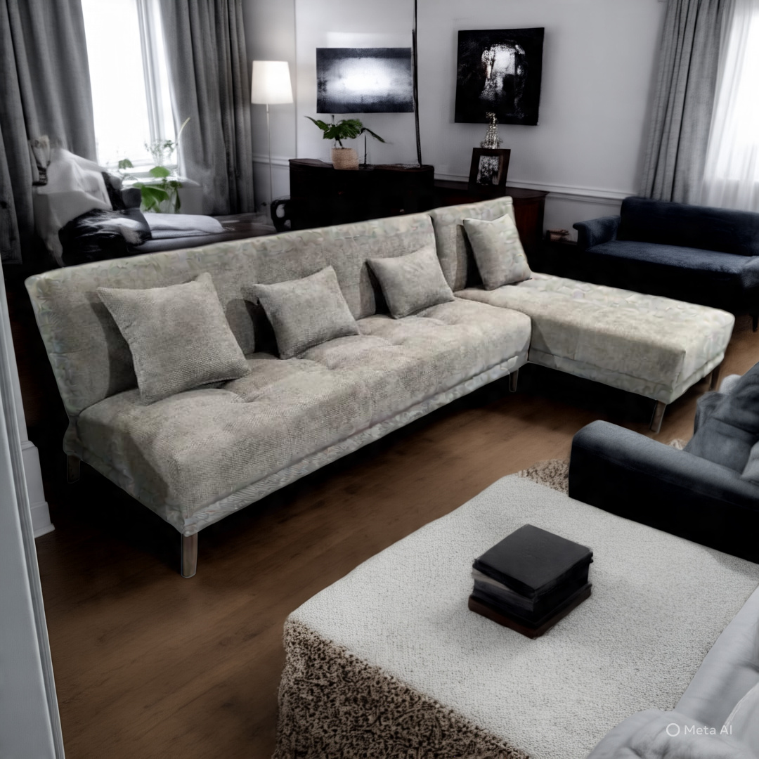 Sofá Cama Individual Japandi con cheslong RAZER
