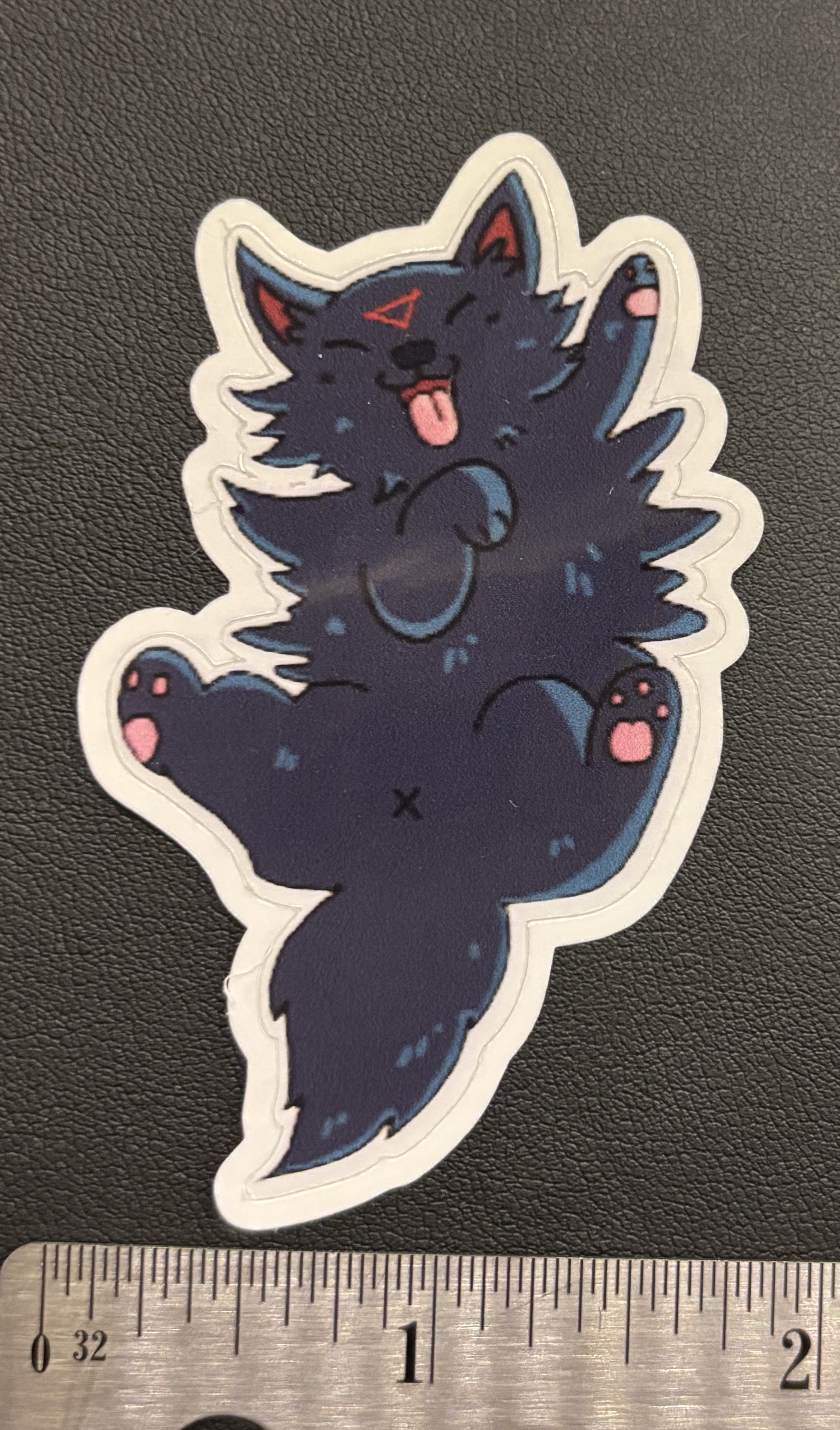 Cute Black Dog Sticker