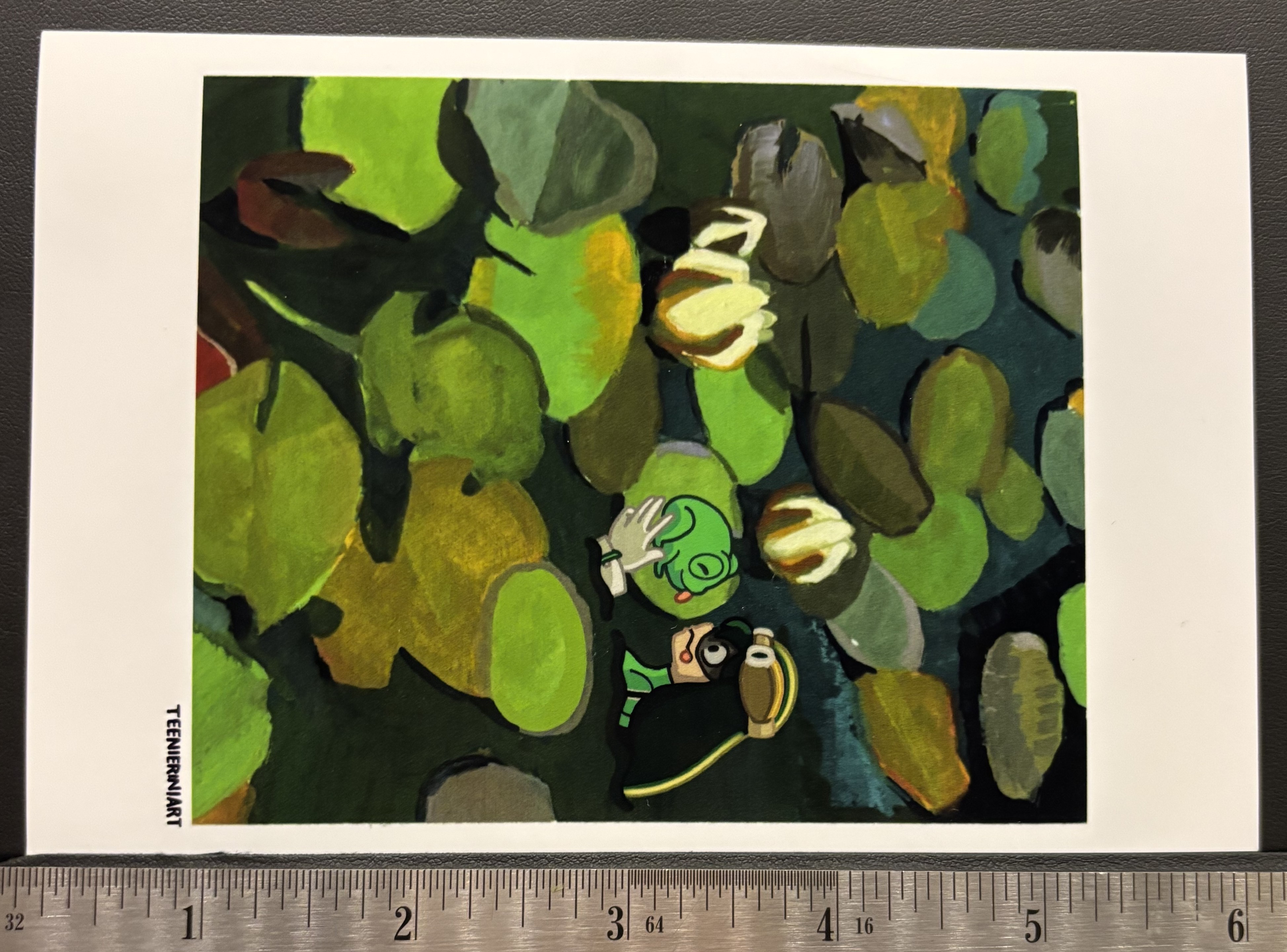 Frog Girl Multimedia Print