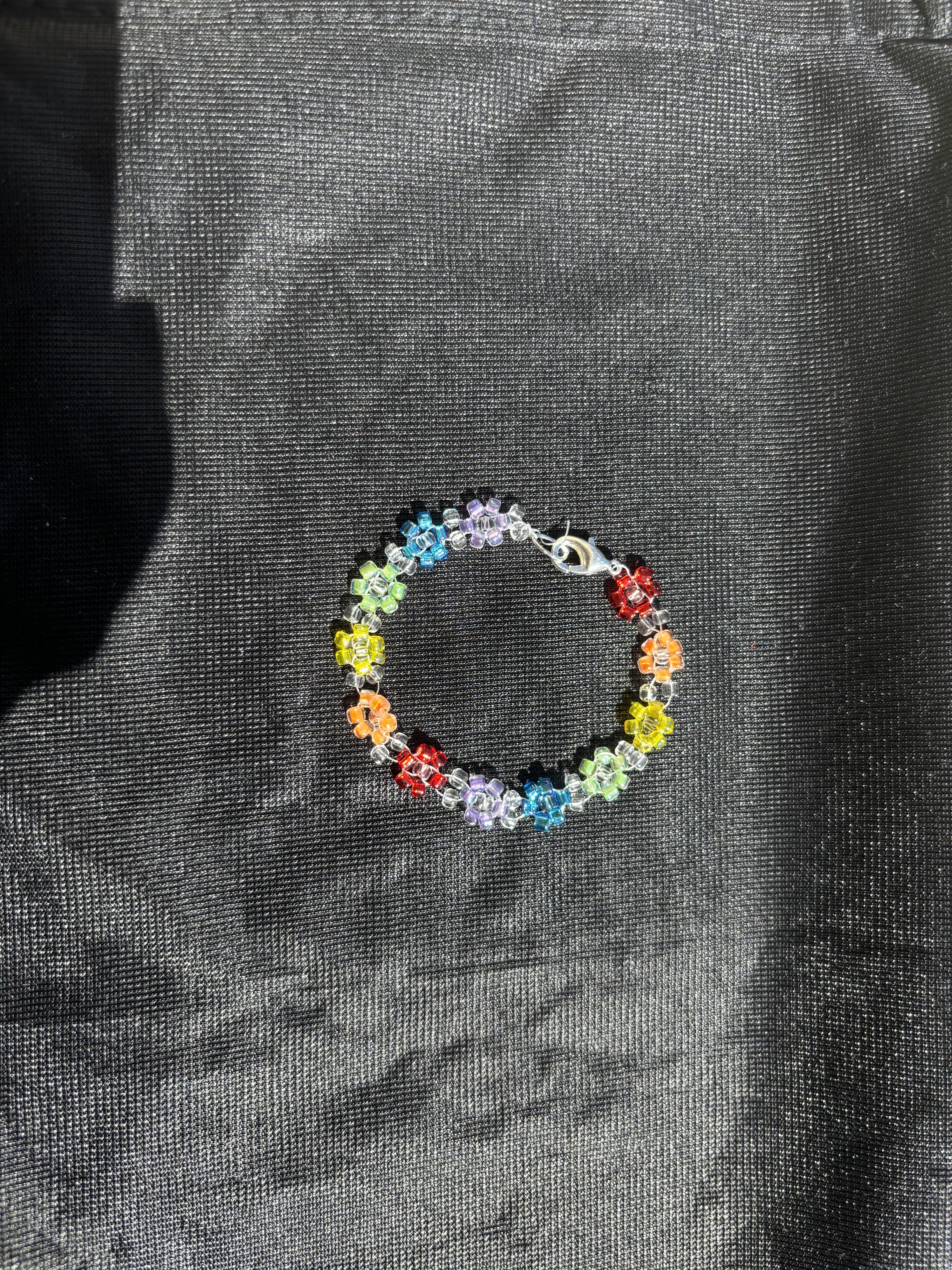 Rainbow Flower Bracelet