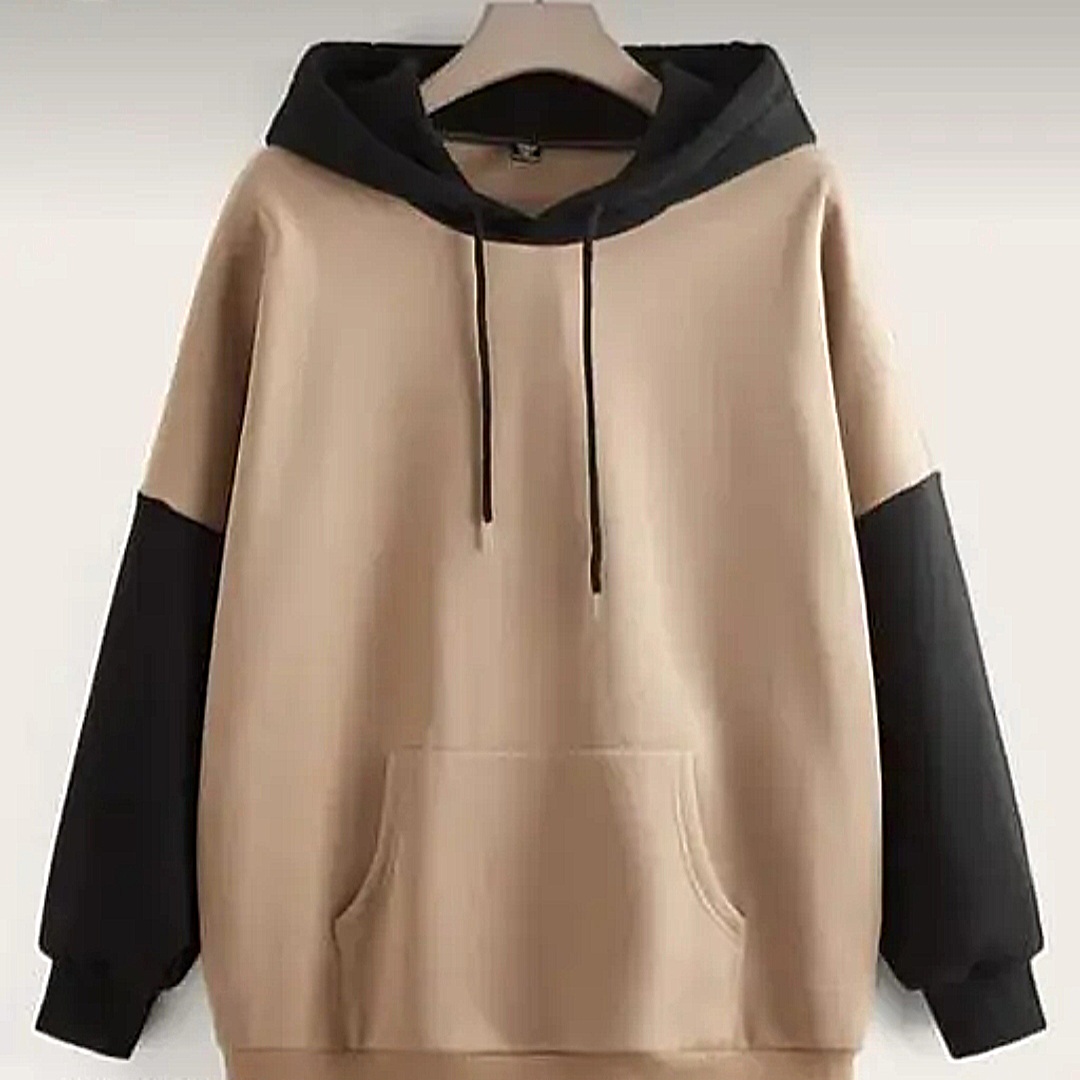 Two-Tone Hooded Sweatshirt