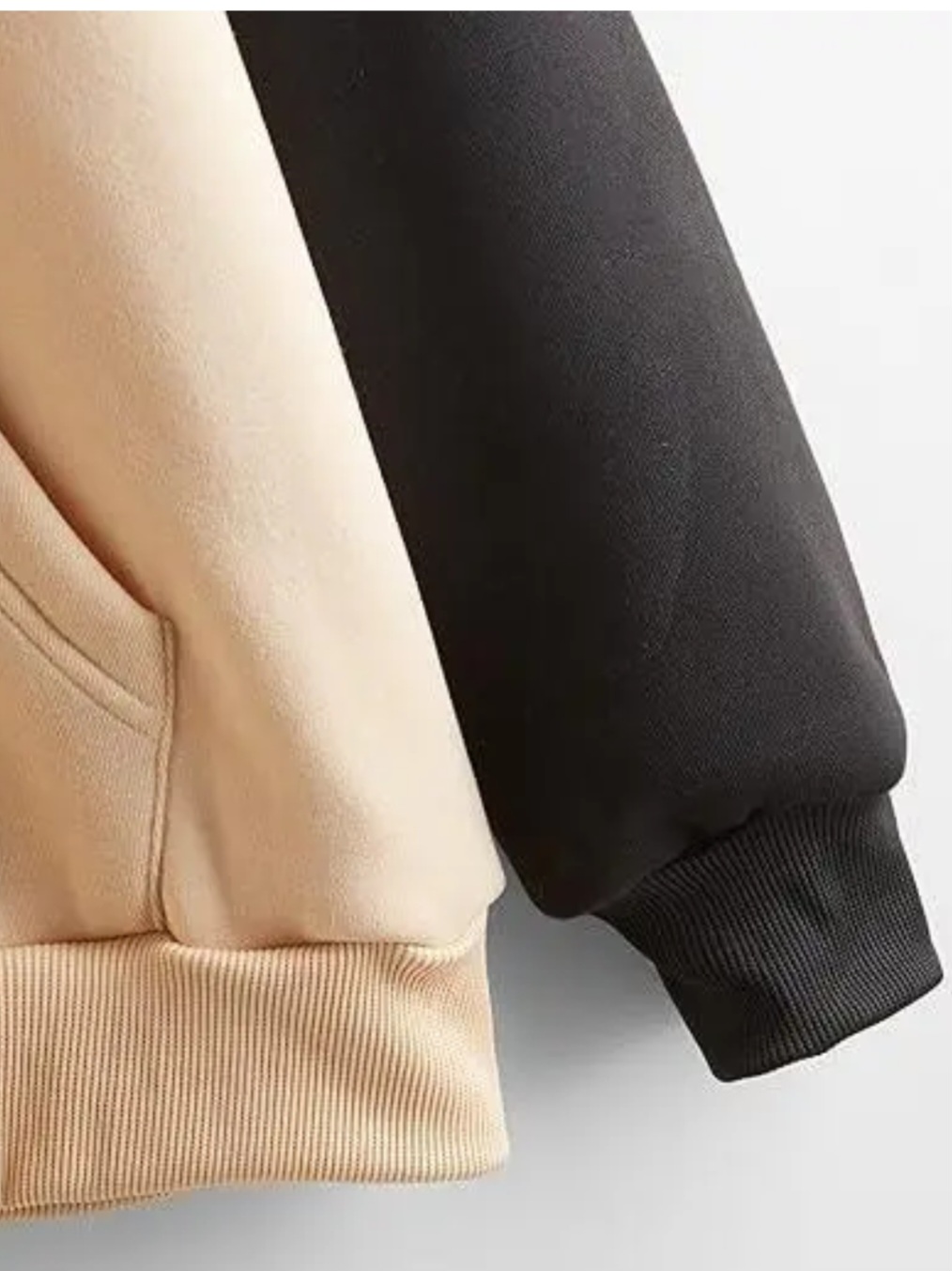 Two-Tone Hooded Sweatshirt