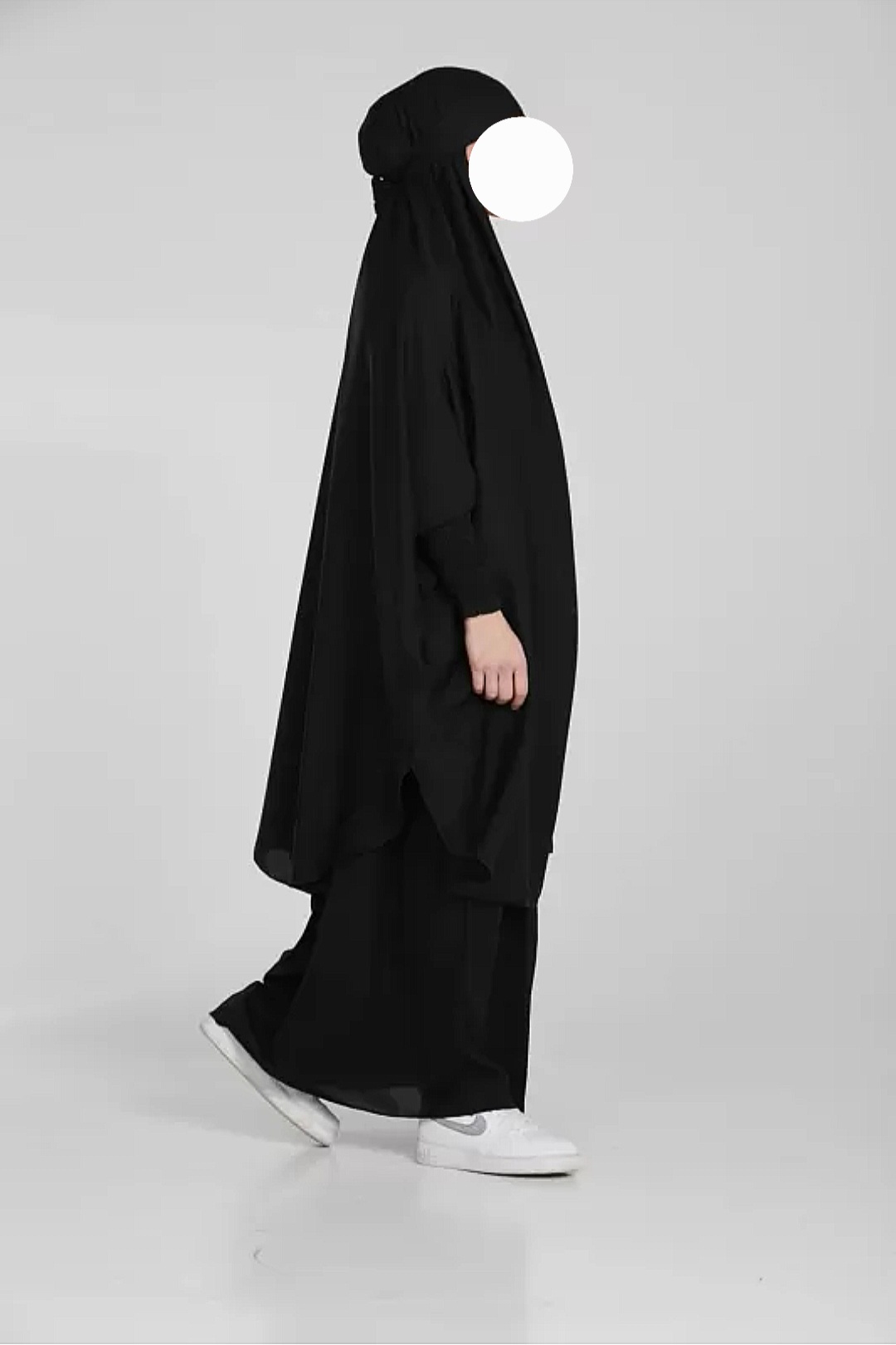 Black Full-Coverage Abaya Set
