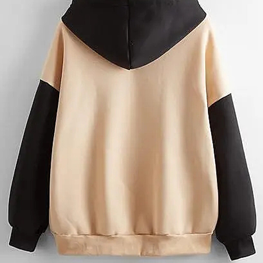 Two-Tone Hooded Sweatshirt