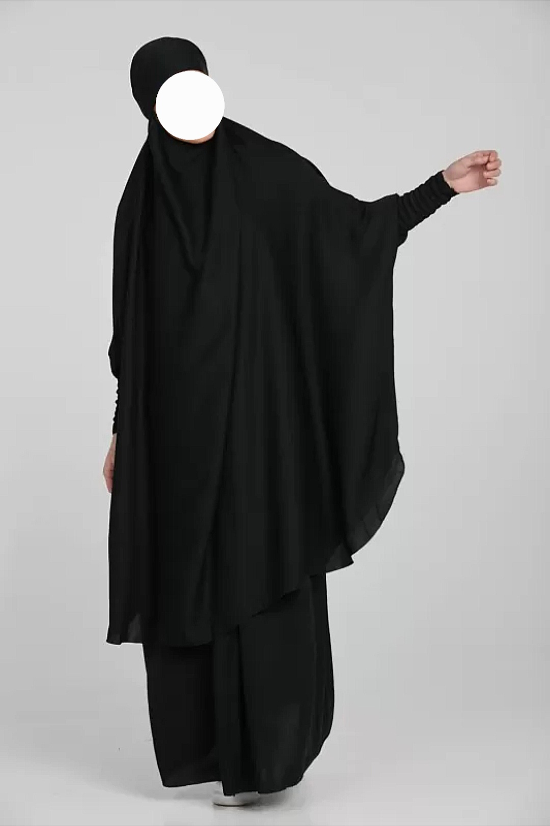 Black Full-Coverage Abaya Set