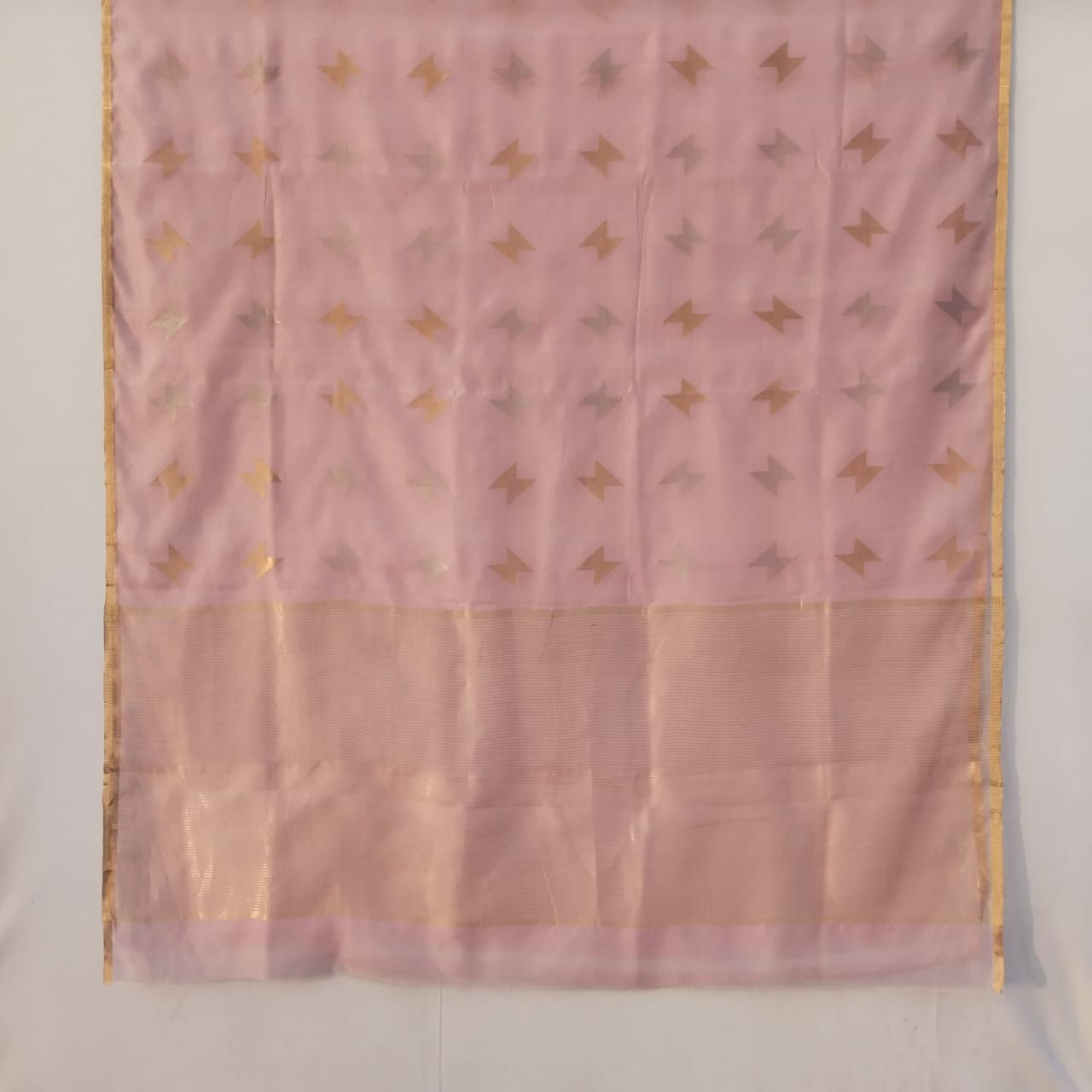 Chanderi Silk Saree ( Light Pink )