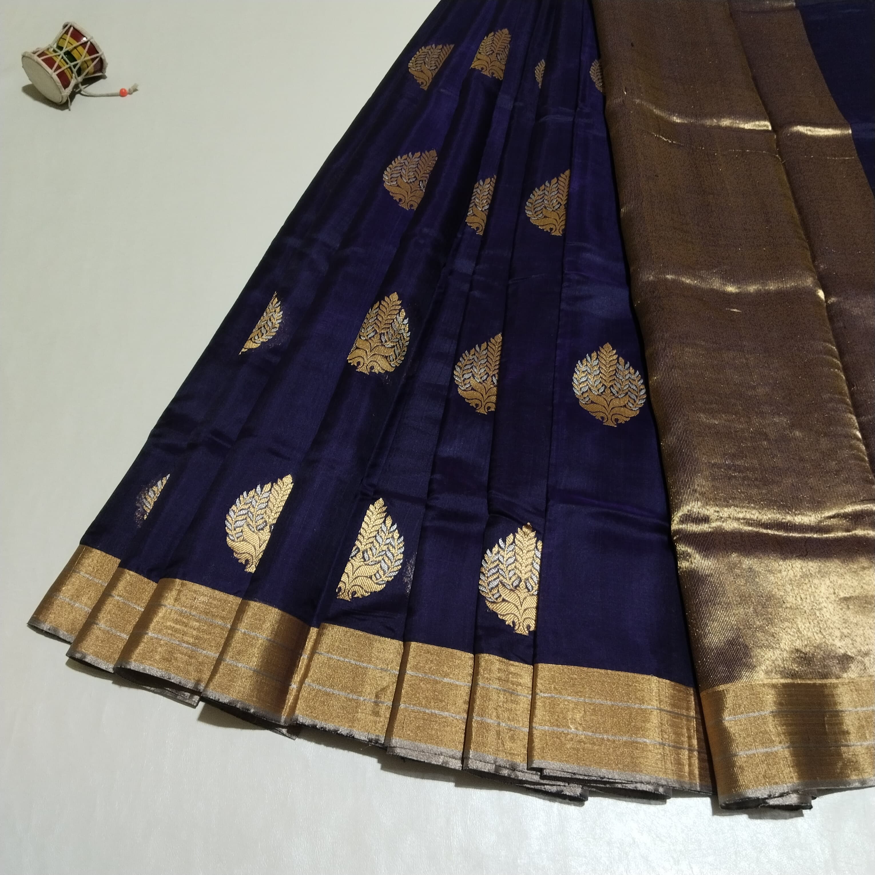 Deep Blue silk saree