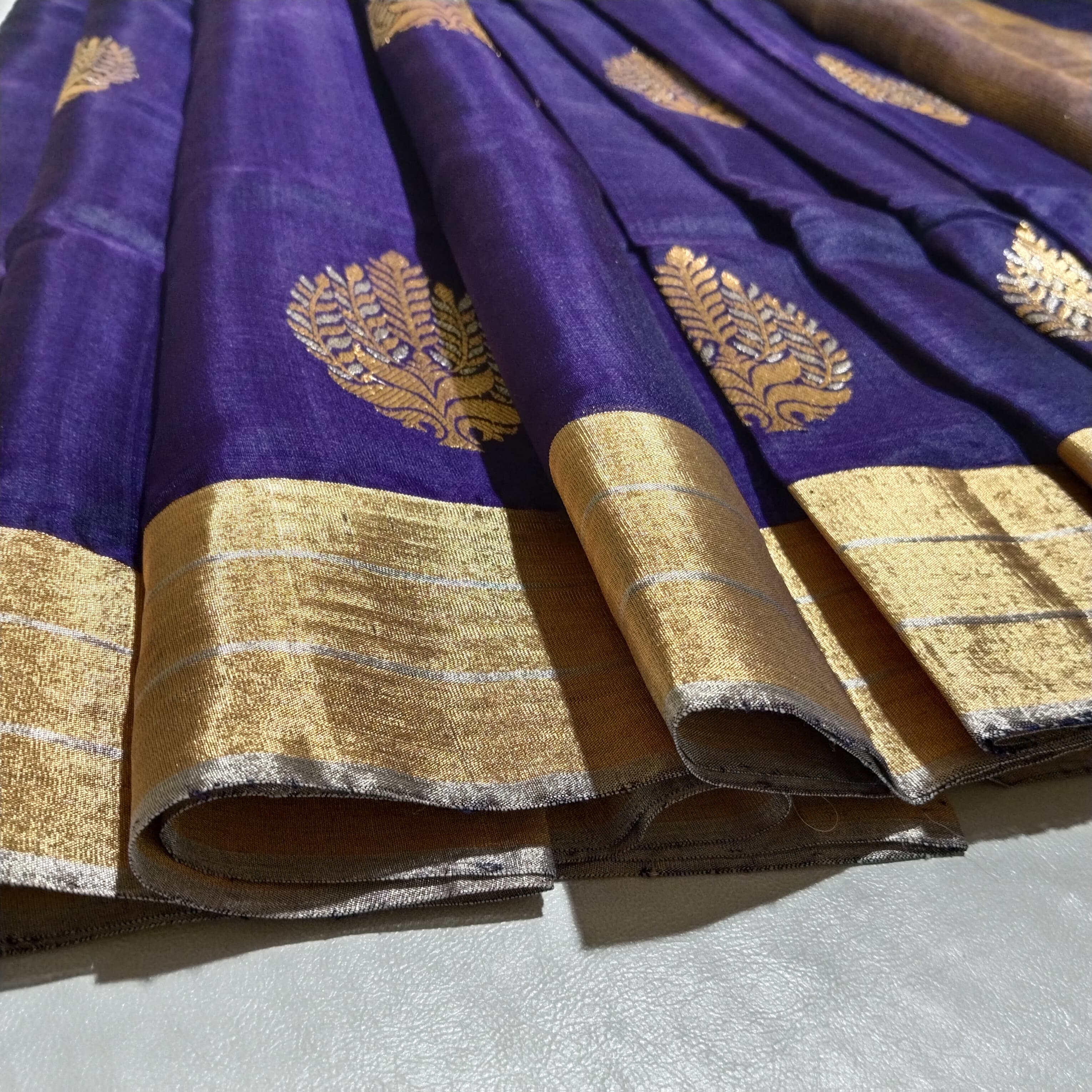 Deep Blue silk saree