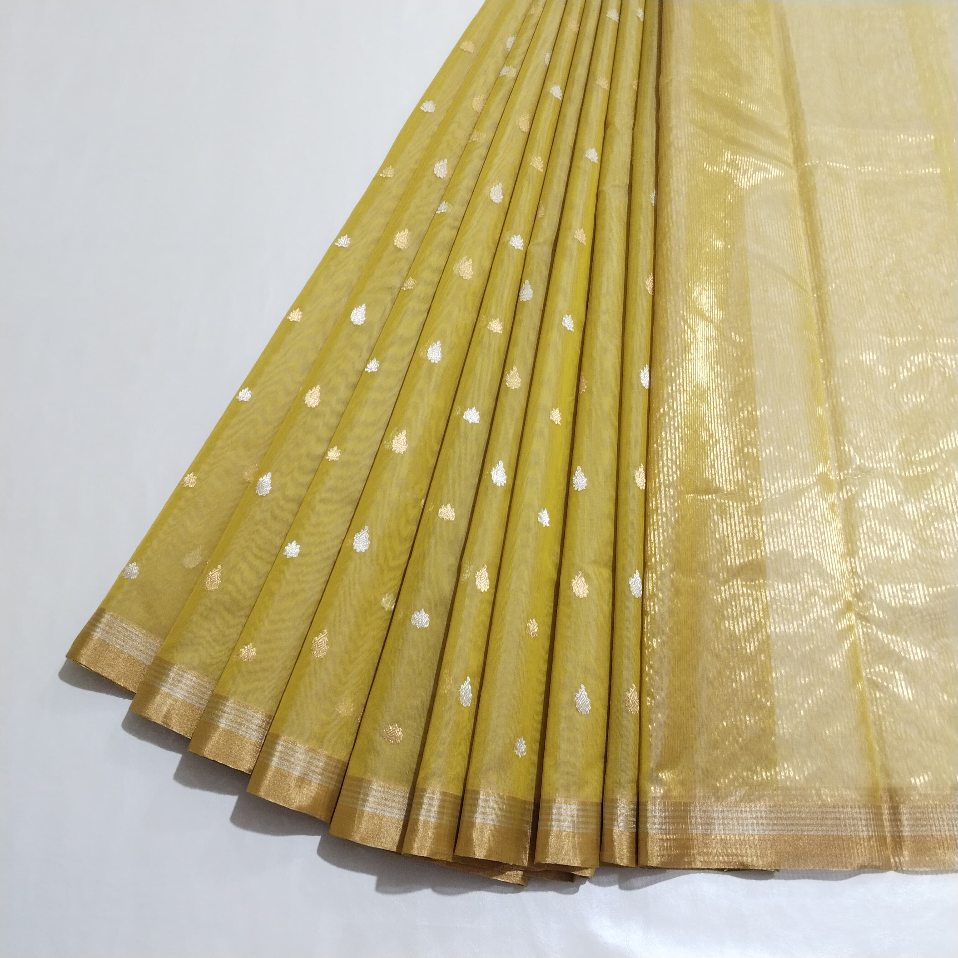 Silk Cotton Chanderi Saree