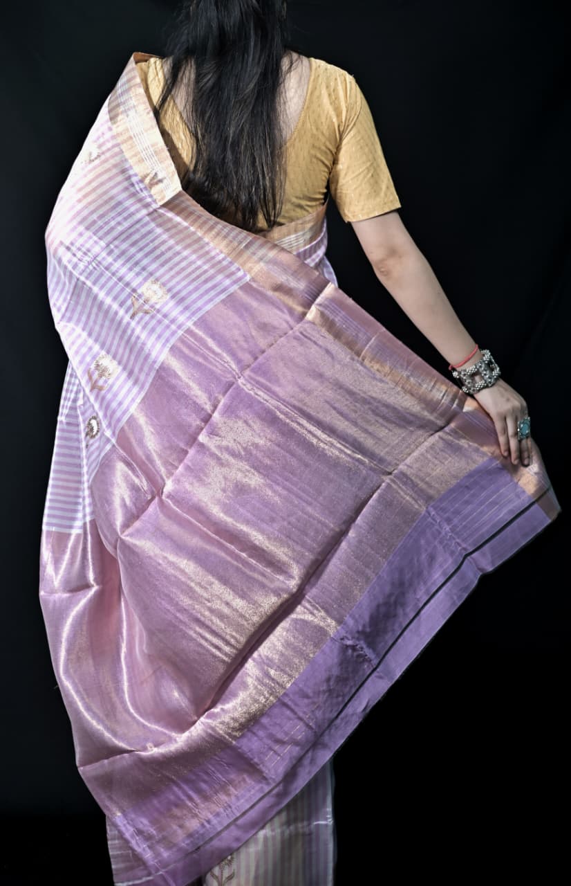 Chanderi Handwoven Silk Saree
