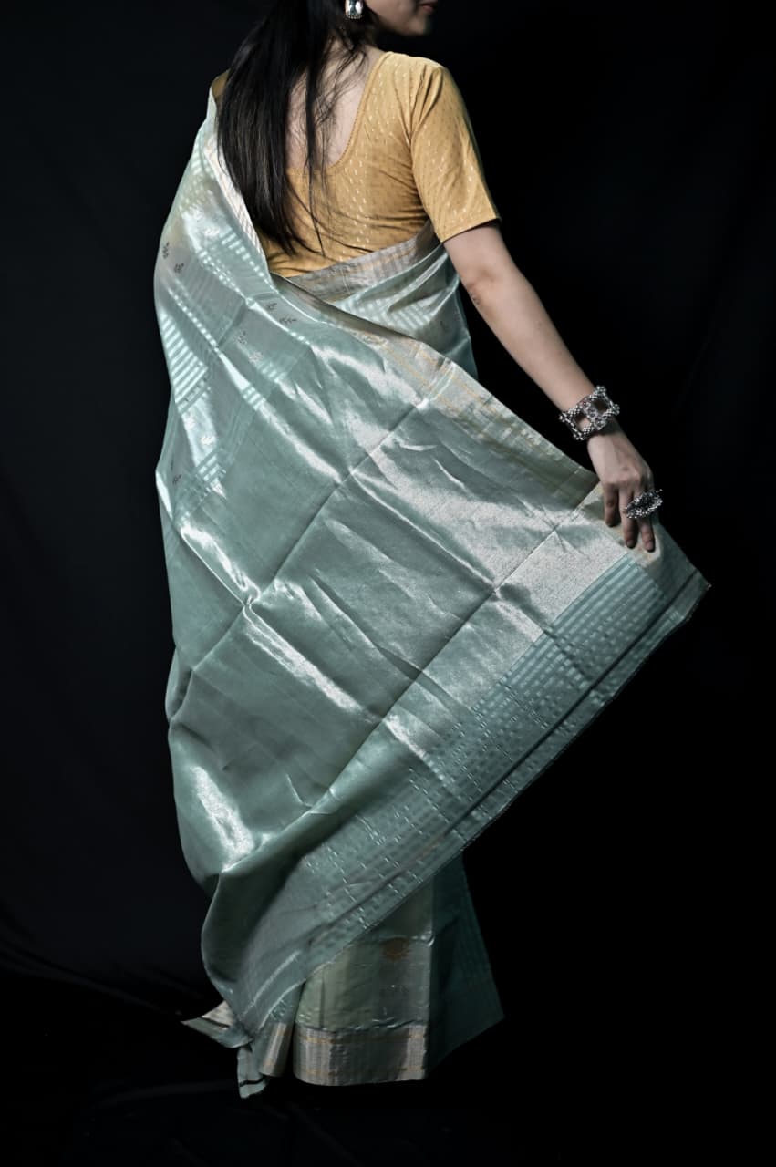Chanderi Handwoven Silk Saree
