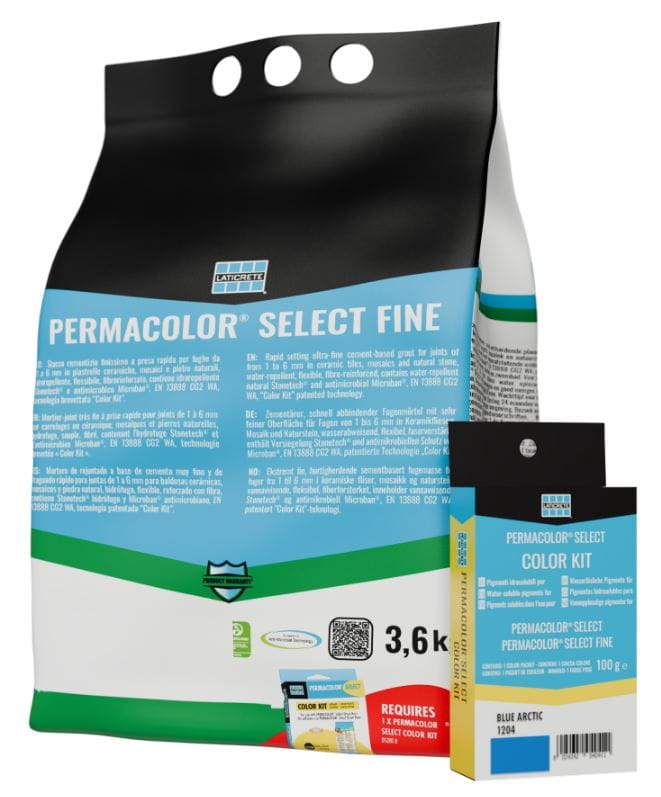 Cementinis glaistas PERMACOLOR SELECT FINE, 3,6kg, (CG2WA)