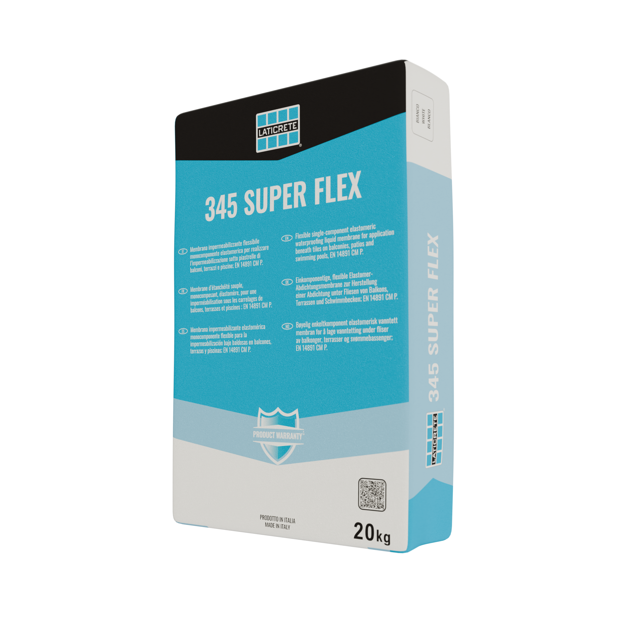 Cementiniai klijai 345 SUPER FLEX, balti, 20 kg, (C2TE S2)