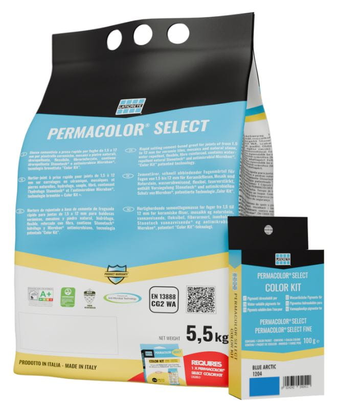 Cementinis glaistas PERMACOLOR SELECT, 5,5kg, (CG2WA)