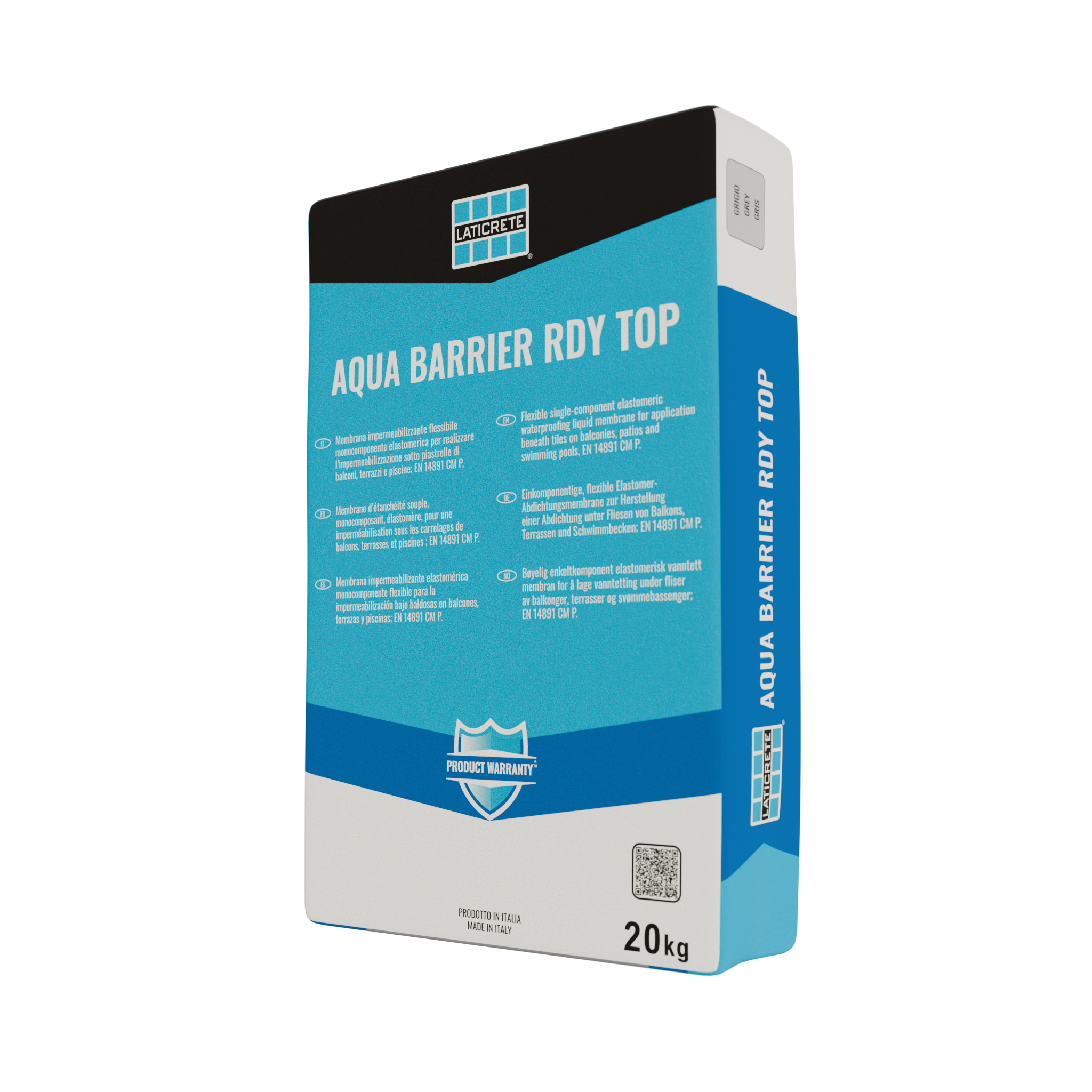 Vieno komponento cementinė hidroizoliacija AQUA BARRIER RDY TOP, 20 kg