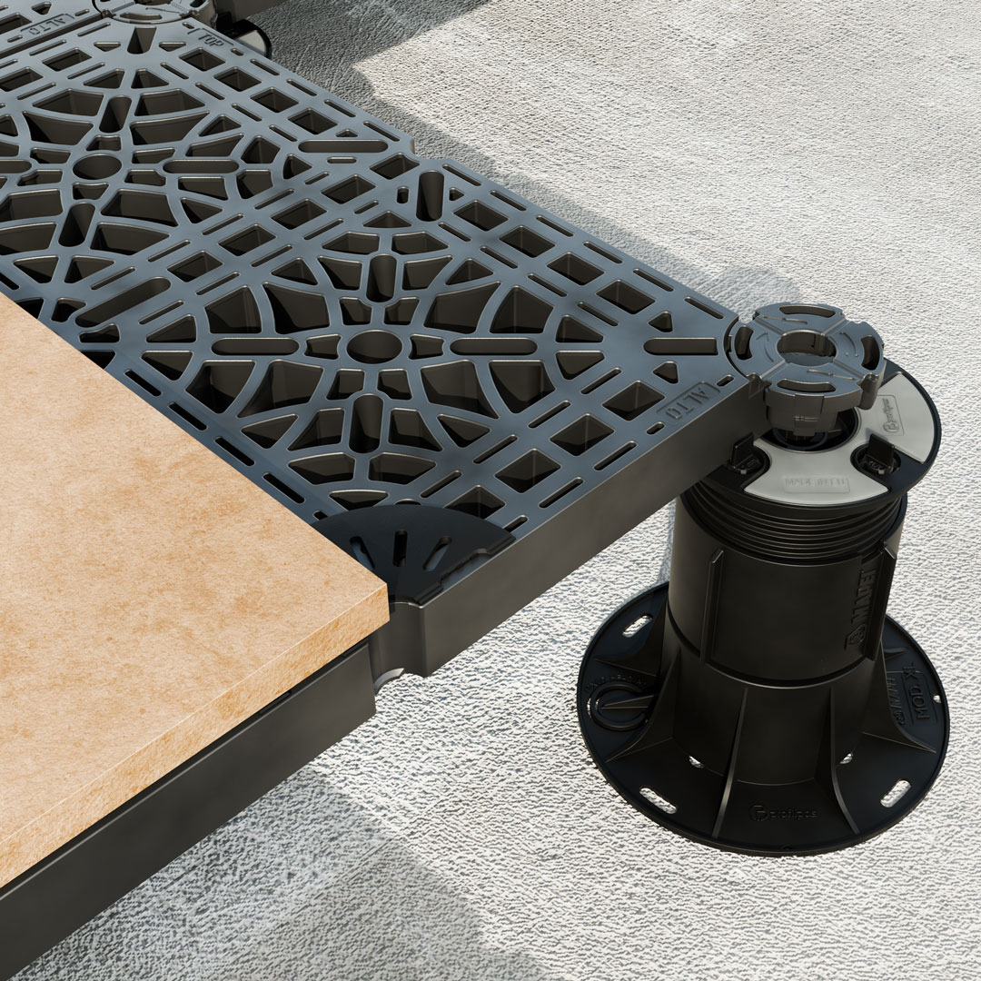 Pakeliamų grindų GROTELĖS, 496x496 mm