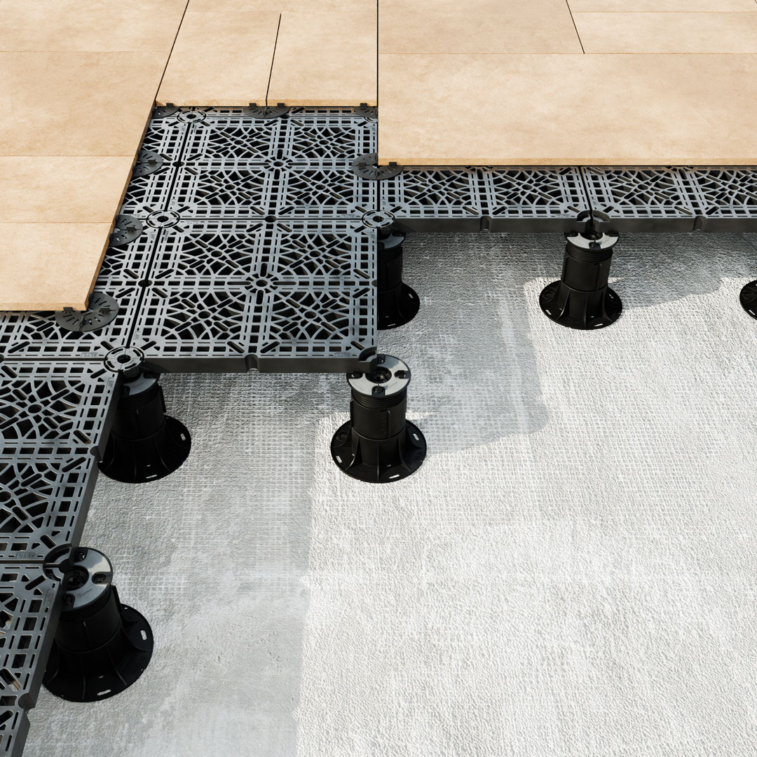 Pakeliamų grindų GROTELĖS, 496x496 mm