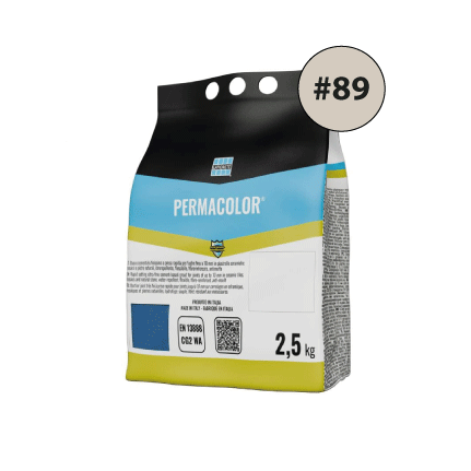 PERMACOLOR #89, cementinis glaistas plytelių tarpams glaistyti, 2.5kg.