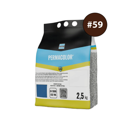 PERMACOLOR #59, cementinis glaistas plytelių tarpams glaistyti, 2.5kg.