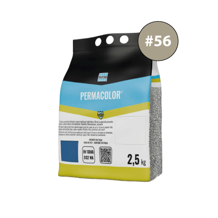 PERMACOLOR #56, cementinis glaistas plytelių tarpams glaistyti, 2.5kg.