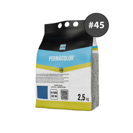 PERMACOLOR #45, cementinis glaistas plytelių tarpams glaistyti, 2.5kg.