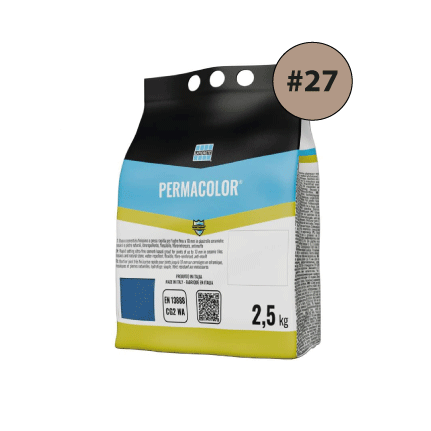 PERMACOLOR #27, cementinis glaistas plytelių tarpams glaistyti, 2.5kg.