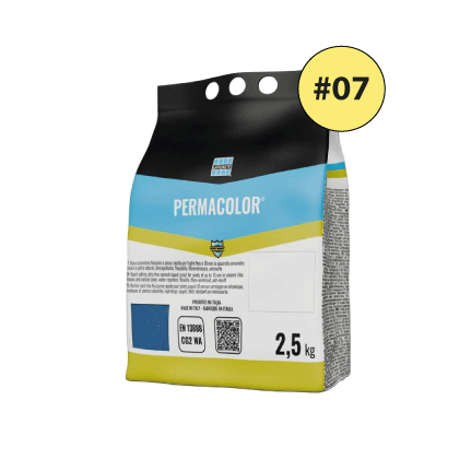 PERMACOLOR #07, cementinis glaistas plytelių tarpams glaistyti, 2.5kg.
